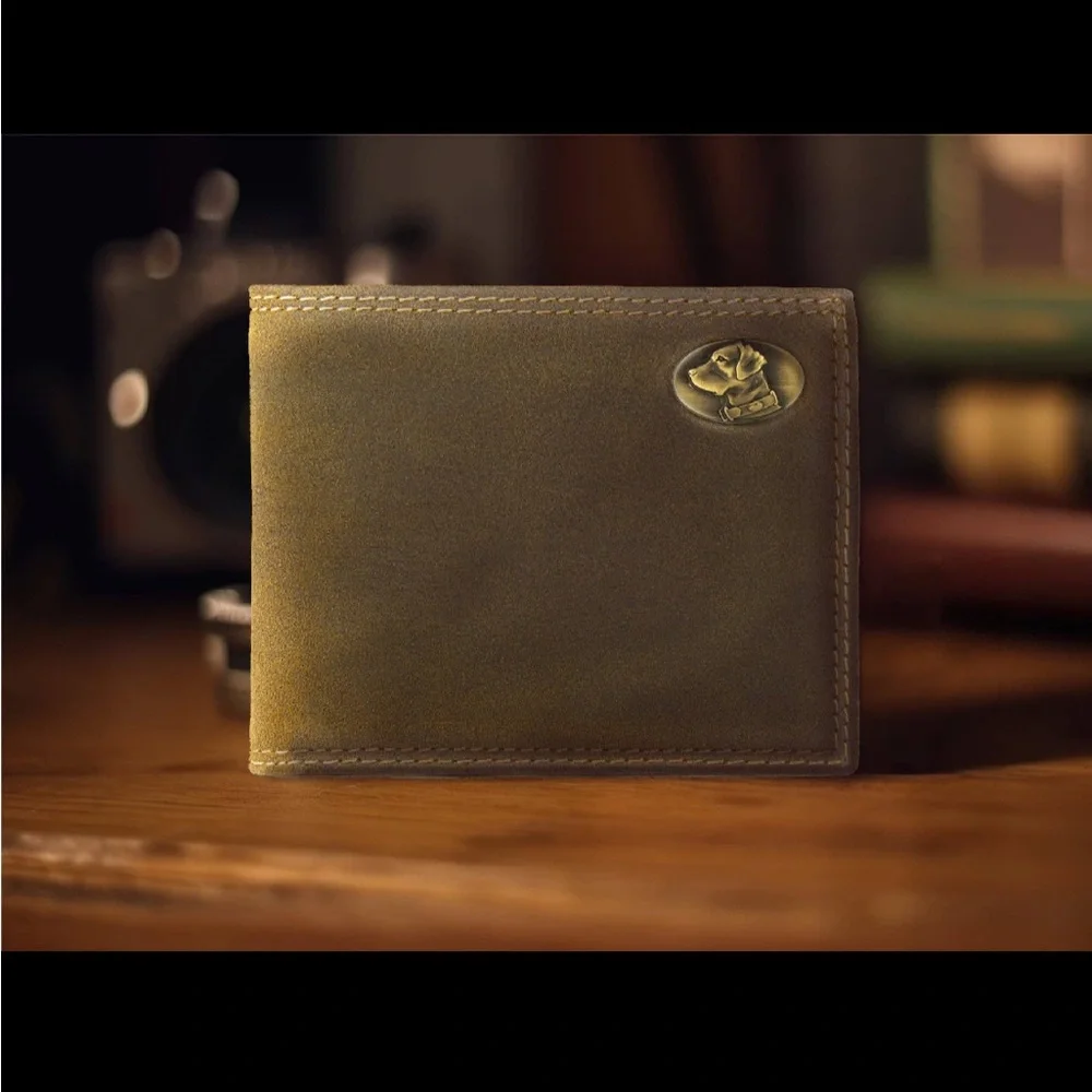 Zep-Pro Lab Vintage Tan Leather Bifold Wallet